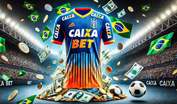 thumb caixa bet camiseta futebol caixa econômica federal bet fundo estádio de futebol e bandeiras do brasil